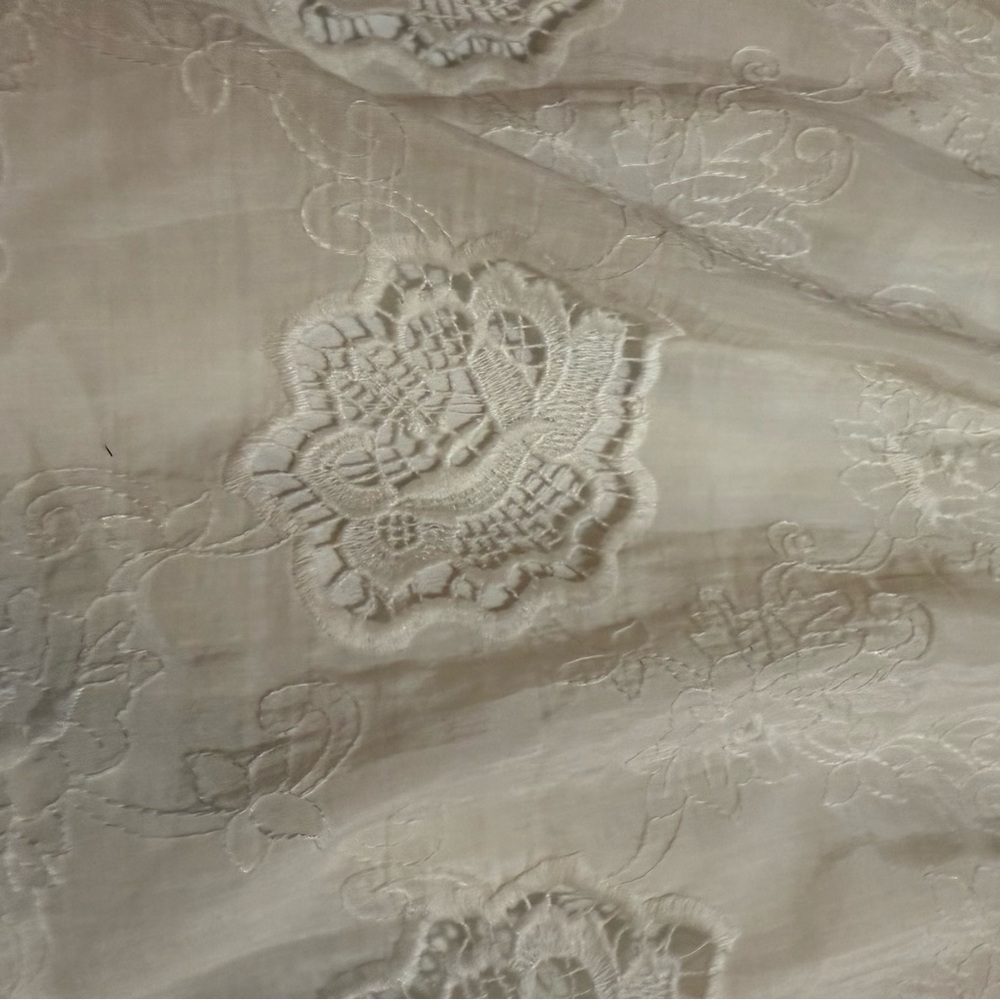 MM Couture Strapless Ivory Lace Dress - Picture 3 of 7